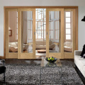 Modern sliding wood doors with glass