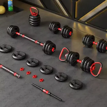 Custom Logo Dumbbells, Kettlebells, and Adjustable Weights in 15kg, 20kg, 30kg, 40kg, and 50kg Sets for Body Building