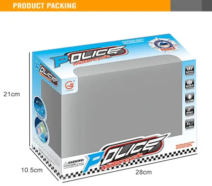 Police Toy Motorcycle with  Lights plastic toy motorcycle