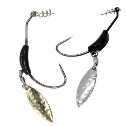 Bulk Big Game Saltwater Fishing Tackle: Sequins Barbed Jig Lead Head Wide Belly Crank Hook