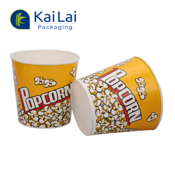 Custom Printed Paper Popcorn Cups & Buckets for Food Packaging