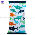 100% cotton reactive custom beach towels