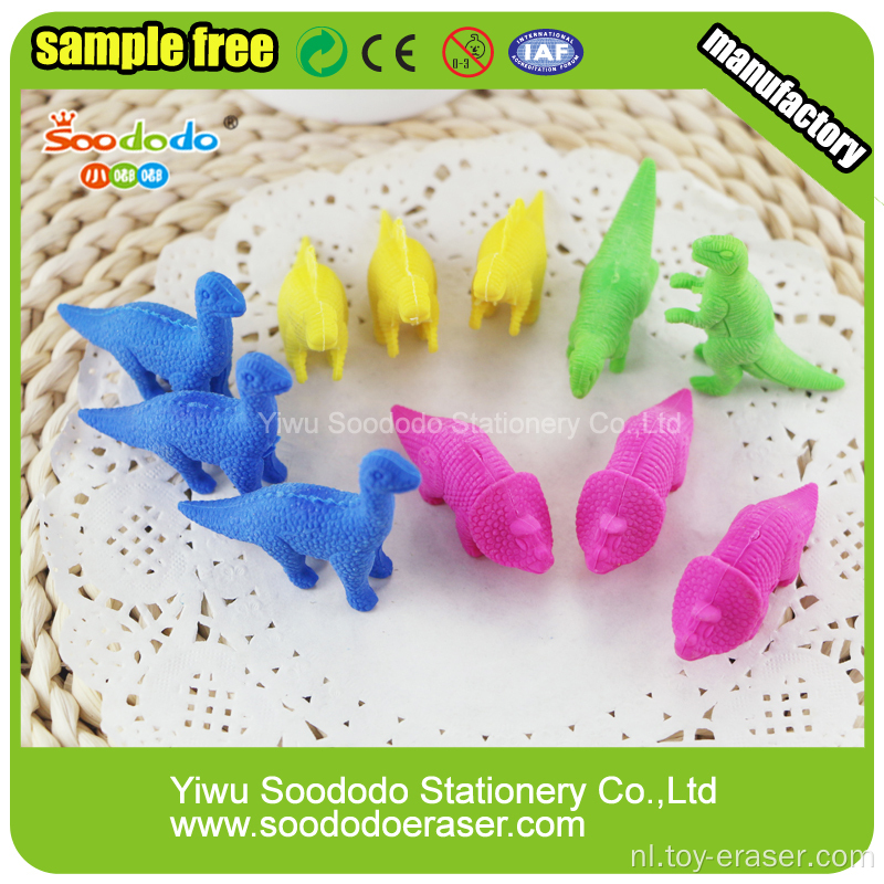 Animal Dinosaur Series Eraser Kleurrijk Design For Kids