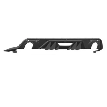 High Quality Rock Style Rear Diffuser Lip Single Outlet for Ford Mustang 2015-2017