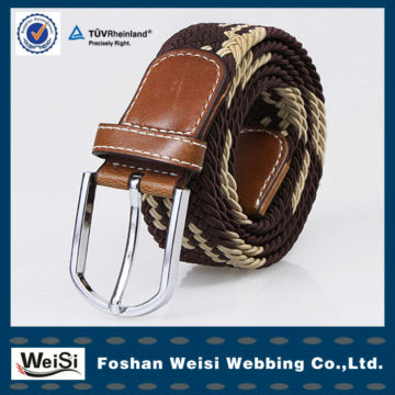 Customized Pin Buckle Stretch Braided Belts