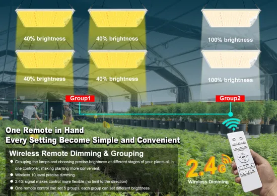 Smart wireless LED grow lamp indoor 100W