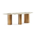 Marble stainless steel table