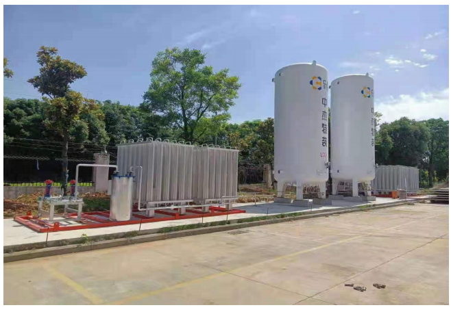 Tanques de almacenamiento criogénico de oxígeno líquido-5000l.