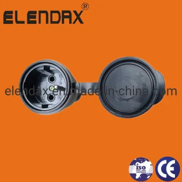 16A 2-контактная розетка Schuko с заземляющим контактом P6061F