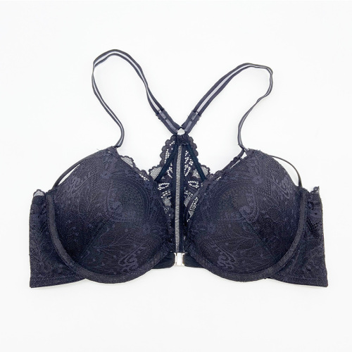 Ensemble de soutien-gorge en dentelle avec fermeture à l&#39;avant et au dos Beauty