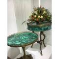 Table d&#39;appoint vert malachite