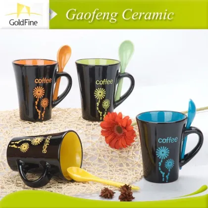 wholesale customzied ceramic coffee cup , cheap ceramic cup