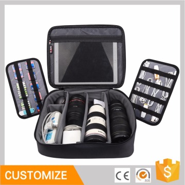 BUBM Protective EVA Case Impact Resistant Travel Power Bank Pouch Bag USB Cable Organizer Sleeve Pocket Accessories