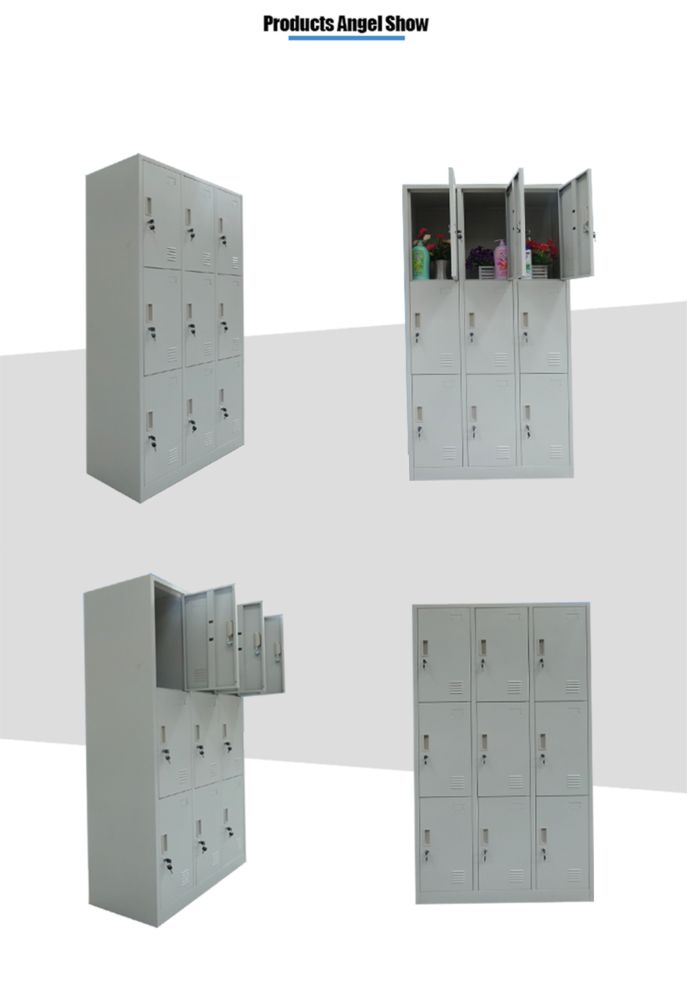 steel 9 door storage locker 