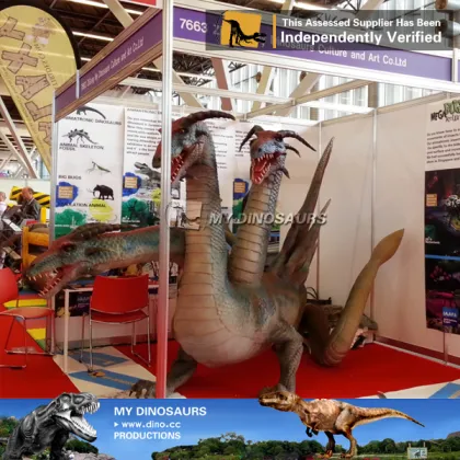 MY Dino-C092 Museum realistic dragon models on exhibition