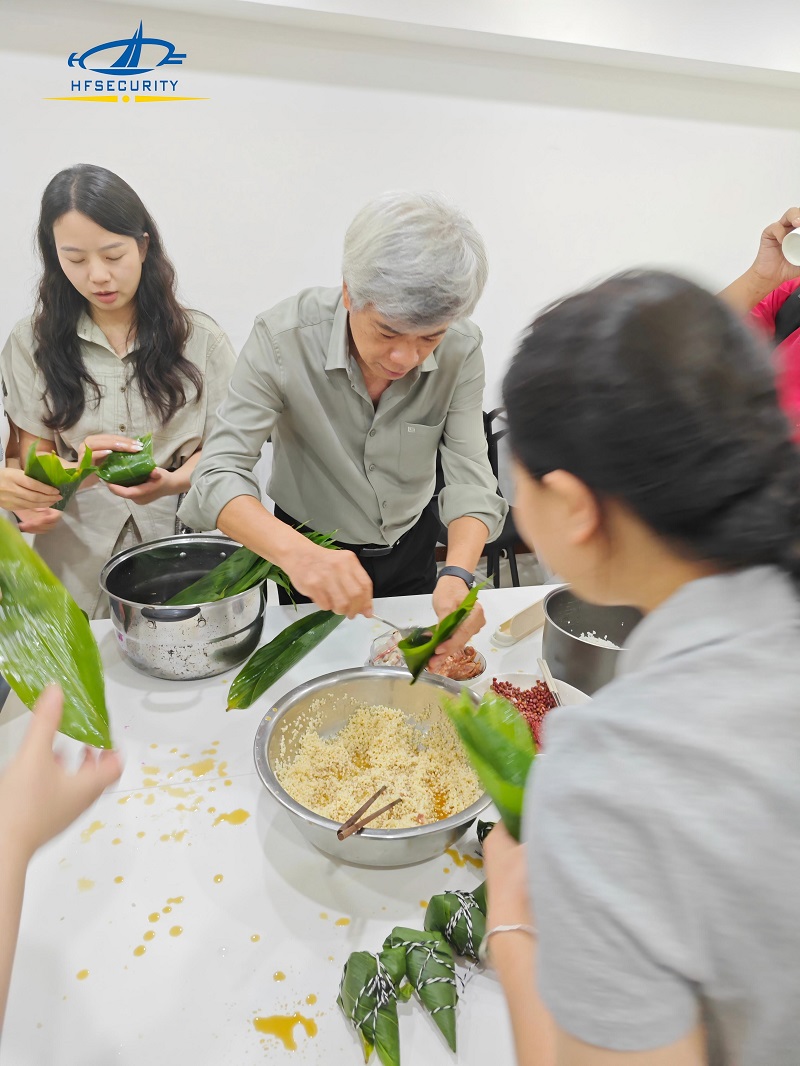 HFSecurity Successfully Hosts Dragon Boat Festival Event: Celebrating Tradition with a Communal Feast and Zongzi-Making
