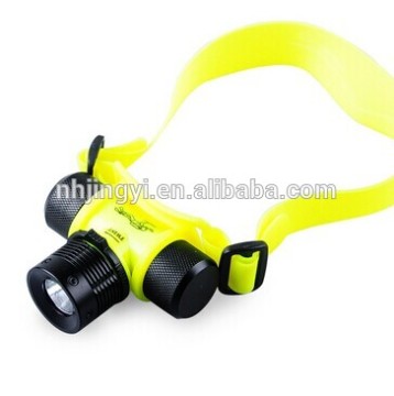 bright xml t6 LED IP68 waterproof diving headlamp