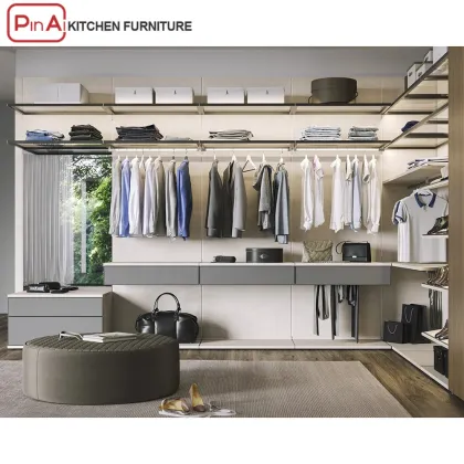 PINAI Steel Simple Closet Combination Metal Clothes Portable Wardrobe