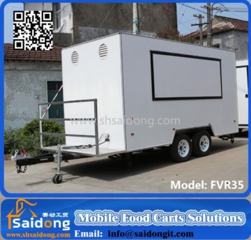 Super Quality mobile food cart with wheels for sale hamburger vending truck