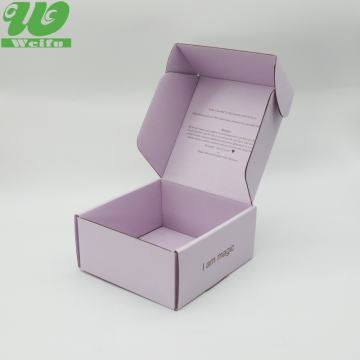 Custom Logo Printed Ear Lock Corrugated Cardboard Packaging Boxes