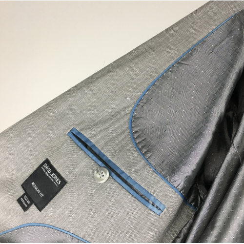 Custom business gray anti-wrinkle modern men's suit