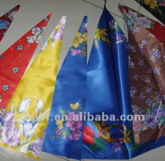 Polyester Satin Fabric Printed Dyed Waterproof Umbrella Fabric 50D*75D