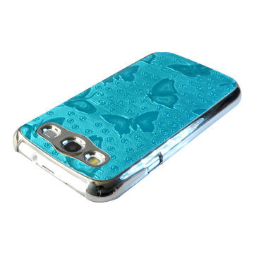PC Case for Samsung Galaxy S3 i9300 with Butterfly, Flower Design, Elegant and Beautiful