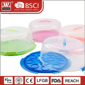 Clear plastic cake box plate