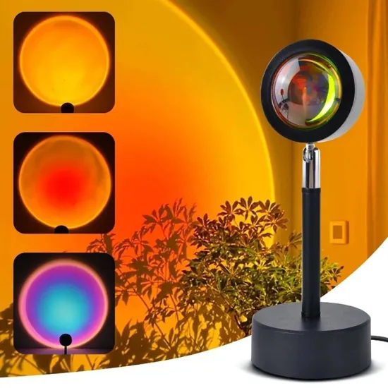 16 Colors USB Sunset Lamp - Mood Light for Living Room and Bedroom