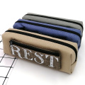 Custom unisex real rest cute canvas pencil case