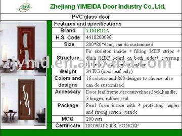 PVC wooden door