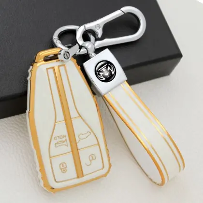 Four Buttons Car Key Fob Cover For Hongqi
