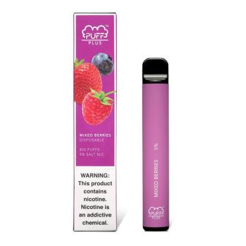 Free Sample 800 Puffs Disposable Vape Puff Plus