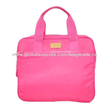 Laptop Bag with Front Pocket, Made of Nylon and Polyester Materials