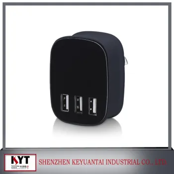 22.5W 4.5A Wall Charger 3-Port USB Travel Charger with EU/US/AU/UK/KC Plug