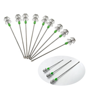 China Made Stainless Steel Double Layer Umbrella Hook Cuttlefish Octopus Lures