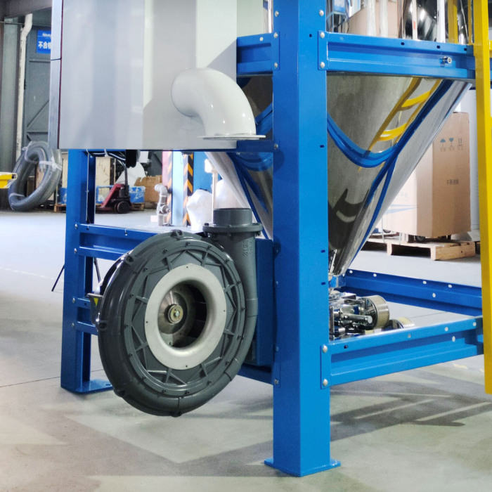 Partikel Plastik Stainless Stainling Euro Hopper Dryer