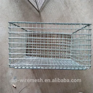 Metal turnover basket in warehouse