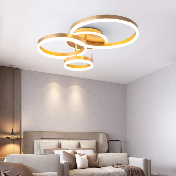 High Quality Gold Circle Round Acrylic Residential LED Ceiling Light