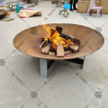 Antique Garden Corten Steel Bowl Fire Pit