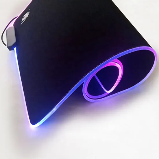 Ambient Light Mouse Pad with Fiber Optic Side Lighting