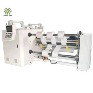 High speed slitting rewinding machine for adhesive tape