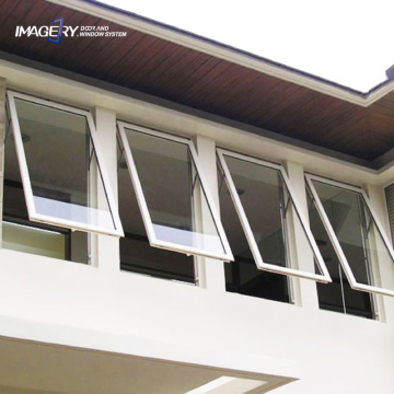 Modern Double Glass Aluminum Thermal Break Louver Soundproof Awning