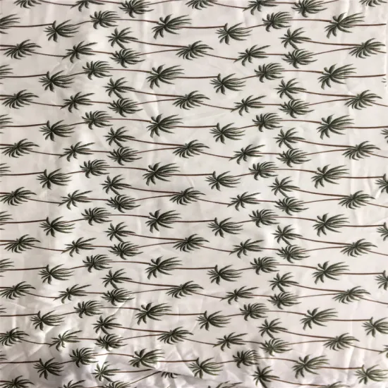 Rayon Coconut Palm Print Fabric