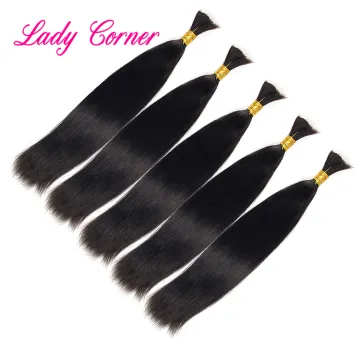 Can be dyed unprocessed Brazilian human hair braid bulk