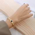 Luxurious Titanium Steel Hollow Out Roman Numeral Bracelet