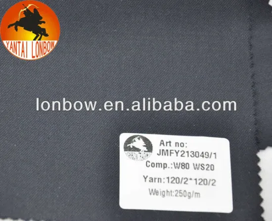 super180 Fine quality Italia design worsted wool cashmere men's suit fabric