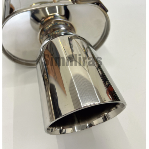 SUS304 Edelstahl-Katzenabgas-Auspuffkit für 87-92 Toyota Supra mit Doppelwandwinkel-Schnittspitzen