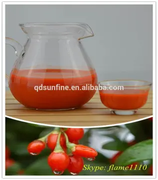 100% natural goji juice and concentrate goji juice
