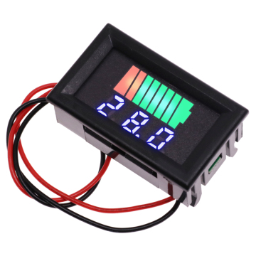 Indicateur de niveau de charge de batterie de voiture 12V-60V et voltmètre